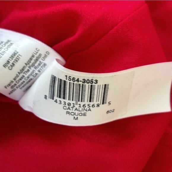 Dress the Population Catalina Vibrant Red Fit and Flare Dress Medium NEW NWT - Picture 12 of 12